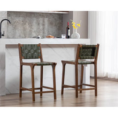 Pangitas Swivel Solid Wood Counter and bar Stool (Set of 2)