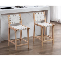 Pangitas Swivel Solid Wood Counter and bar Stool (Set of 2)