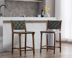 Pangitas Swivel Solid Wood Counter and bar Stool (Set of 2)