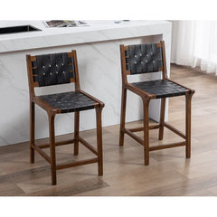 Pangitas Swivel Solid Wood Counter and bar Stool (Set of 2)