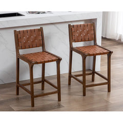 Pangitas Swivel Solid Wood Counter and bar Stool (Set of 2)