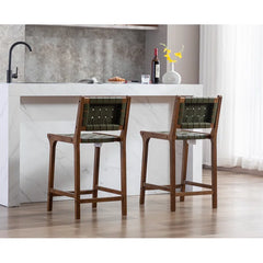 Pangitas Swivel Solid Wood Counter and bar Stool (Set of 2)