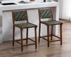 Pangitas Swivel Solid Wood Counter and bar Stool (Set of 2)