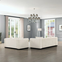 Peggys 3 - Piece Velvet Living Room Luxury Sofa Set