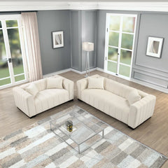 Peggys 3 - Piece Velvet Living Room Luxury Sofa Set