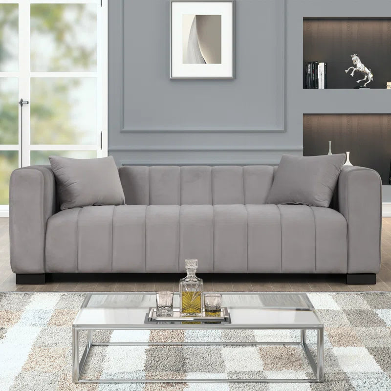 Peggys 3 - Piece Velvet Living Room Luxury Sofa Set