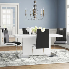 Sadler New 4 Seater Pedestal Dining Set | Online Furniture