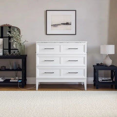 Solid Wood Murphy Bed Chest with 6" Mattress and Built-in Charger