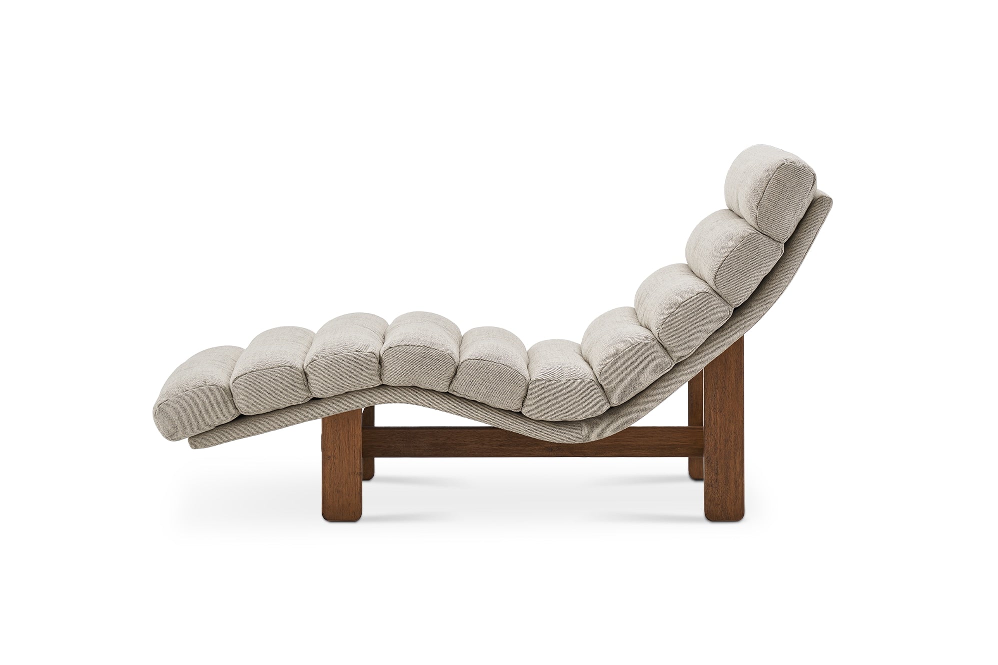 Keriox Ultimate Armless Chaise Lounge - Wooden Bazar
