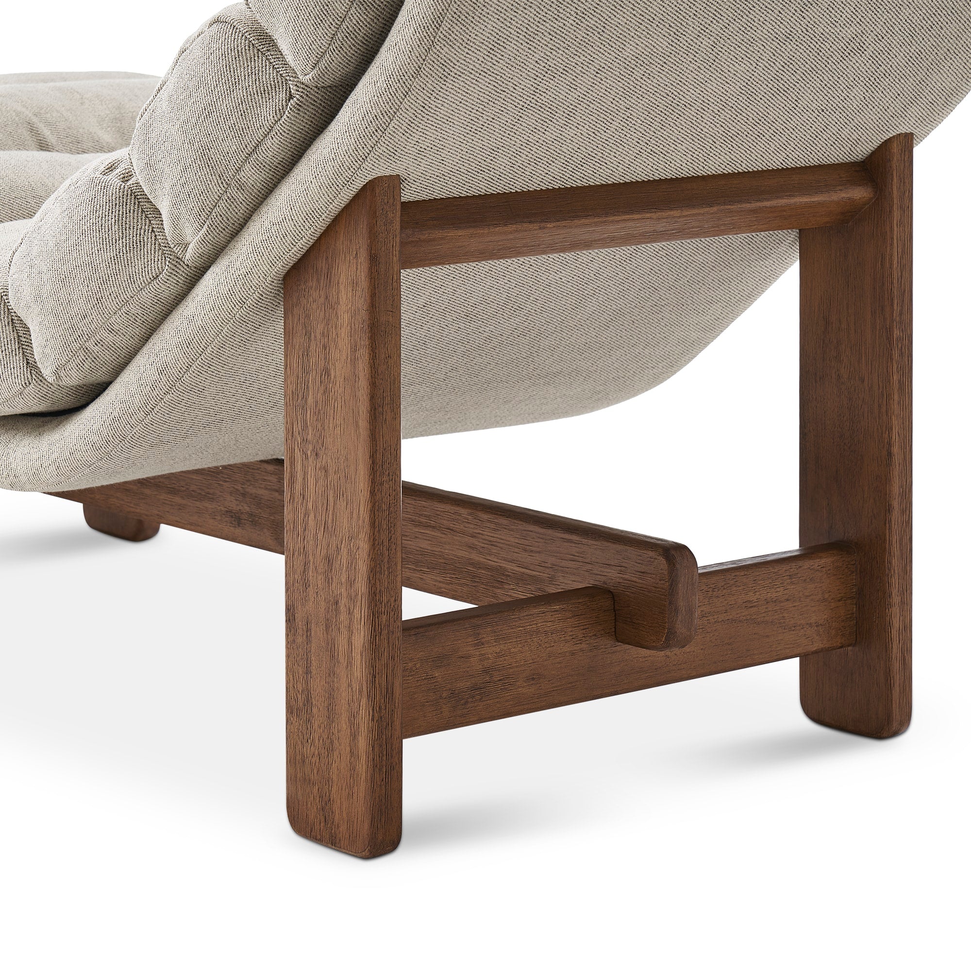 Keriox Ultimate Armless Chaise Lounge - Wooden Bazar