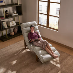 Keriox Ultimate Armless Chaise Lounge - Wooden Bazar