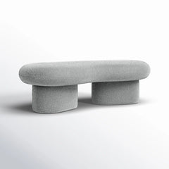 Simmy Polyester Blend Upholstered Bench - Wooden Bazar
