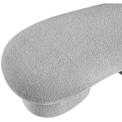 Simmy Polyester Blend Upholstered Bench - Wooden Bazar