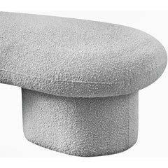 Simmy Polyester Blend Upholstered Bench - Wooden Bazar