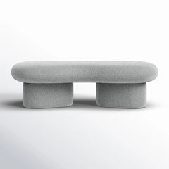 Simmy Polyester Blend Upholstered Bench - Wooden Bazar