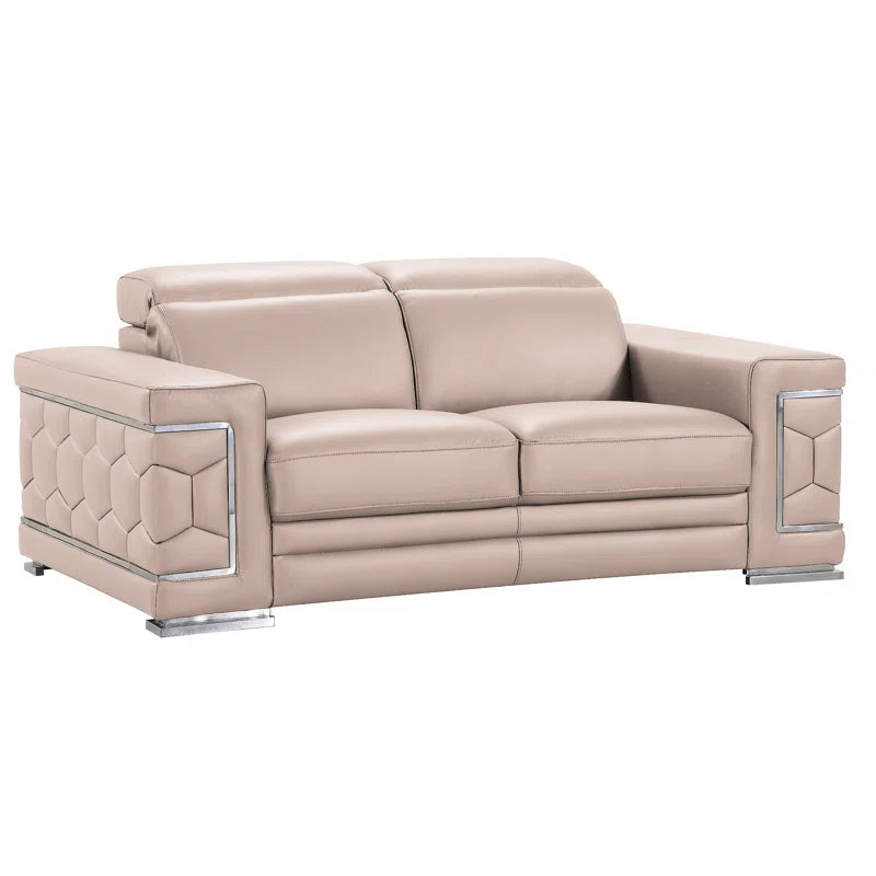 Porphyriosz Leather Living Room Set Luxury Sofa Set