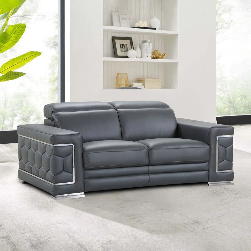 Porphyriosz Leather Living Room Set Luxury Sofa Set