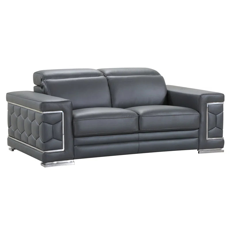 Porphyriosz Leather Living Room Set Luxury Sofa Set