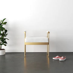 Chahet Faux Leather Upholstered Bench - Wooden Bazar