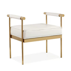 Chahet Faux Leather Upholstered Bench - Wooden Bazar