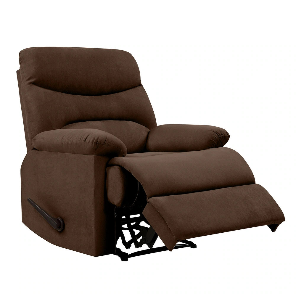Lounger Wall Hugger Microfiber Recliner - Dark Brown