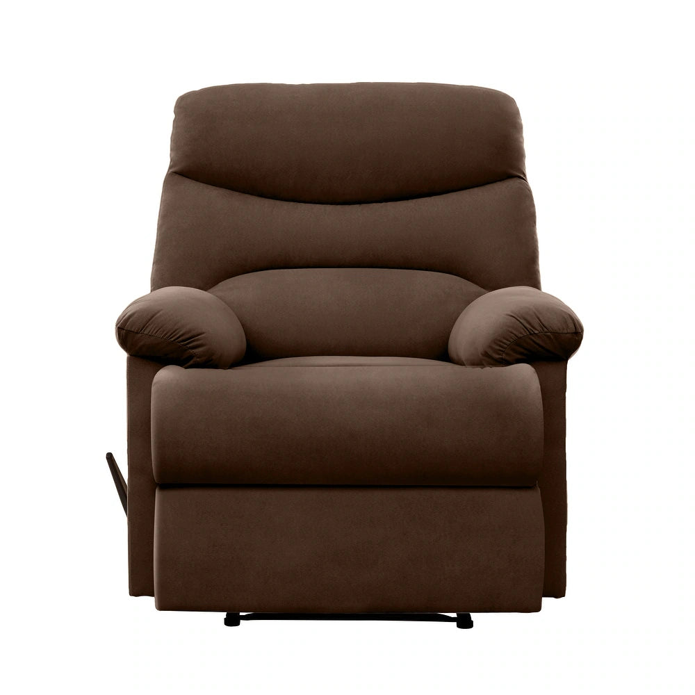 Lounger Wall Hugger Microfiber Recliner - Dark Brown