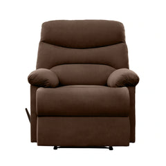Lounger Wall Hugger Microfiber Recliner - Dark Brown
