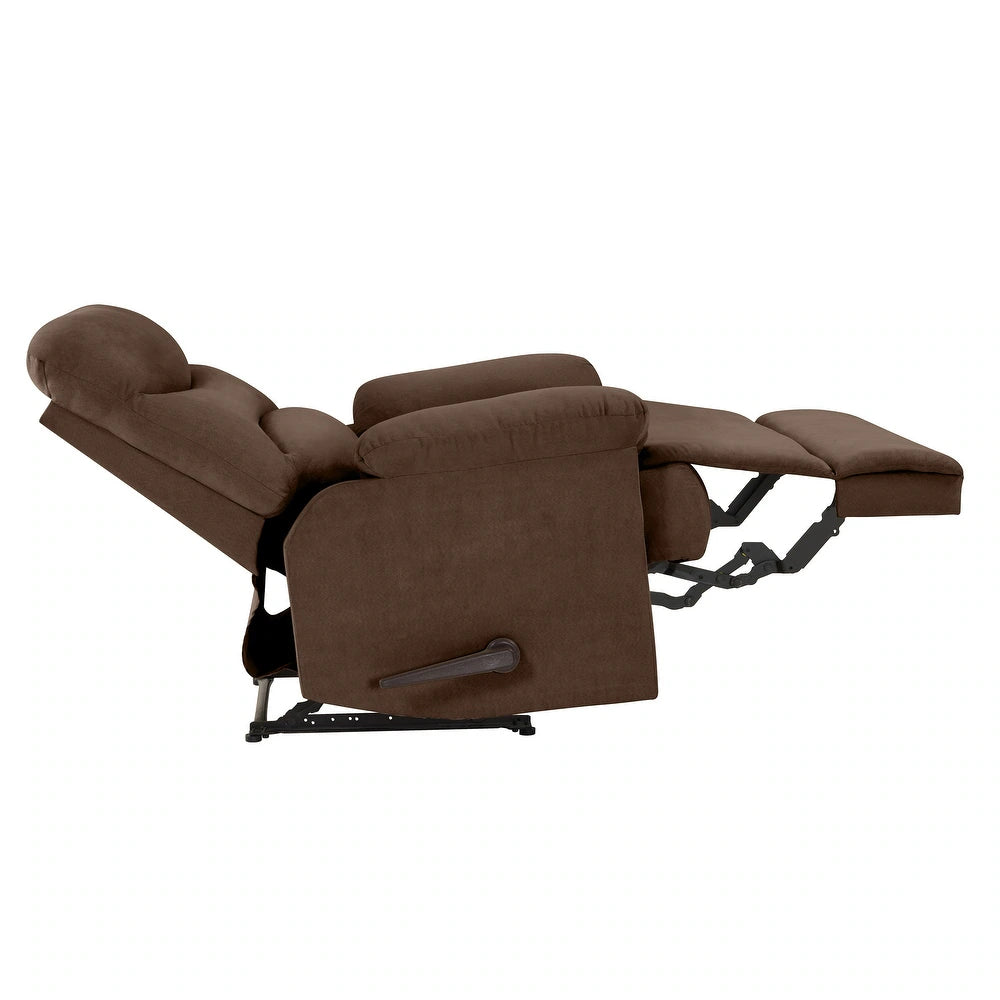 Lounger Wall Hugger Microfiber Recliner - Dark Brown