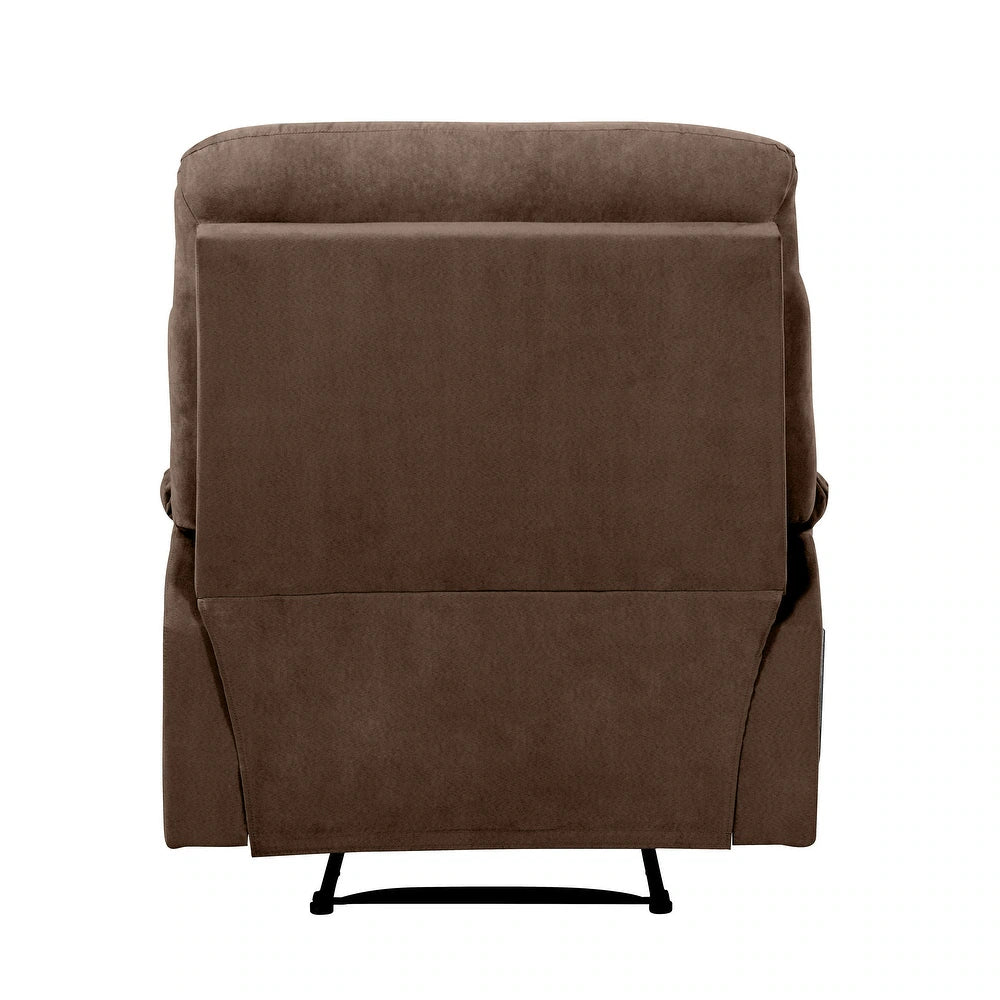 Lounger Wall Hugger Microfiber Recliner - Dark Brown