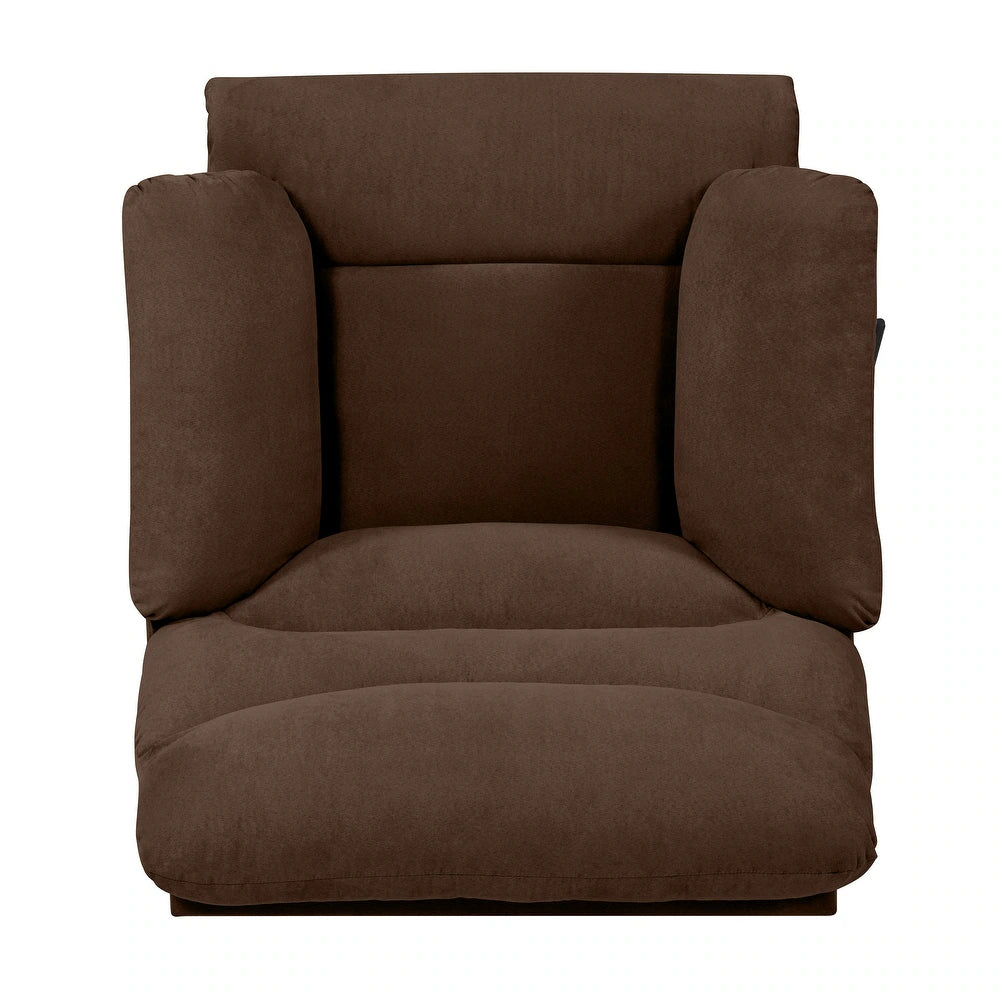 Lounger Wall Hugger Microfiber Recliner - Dark Brown
