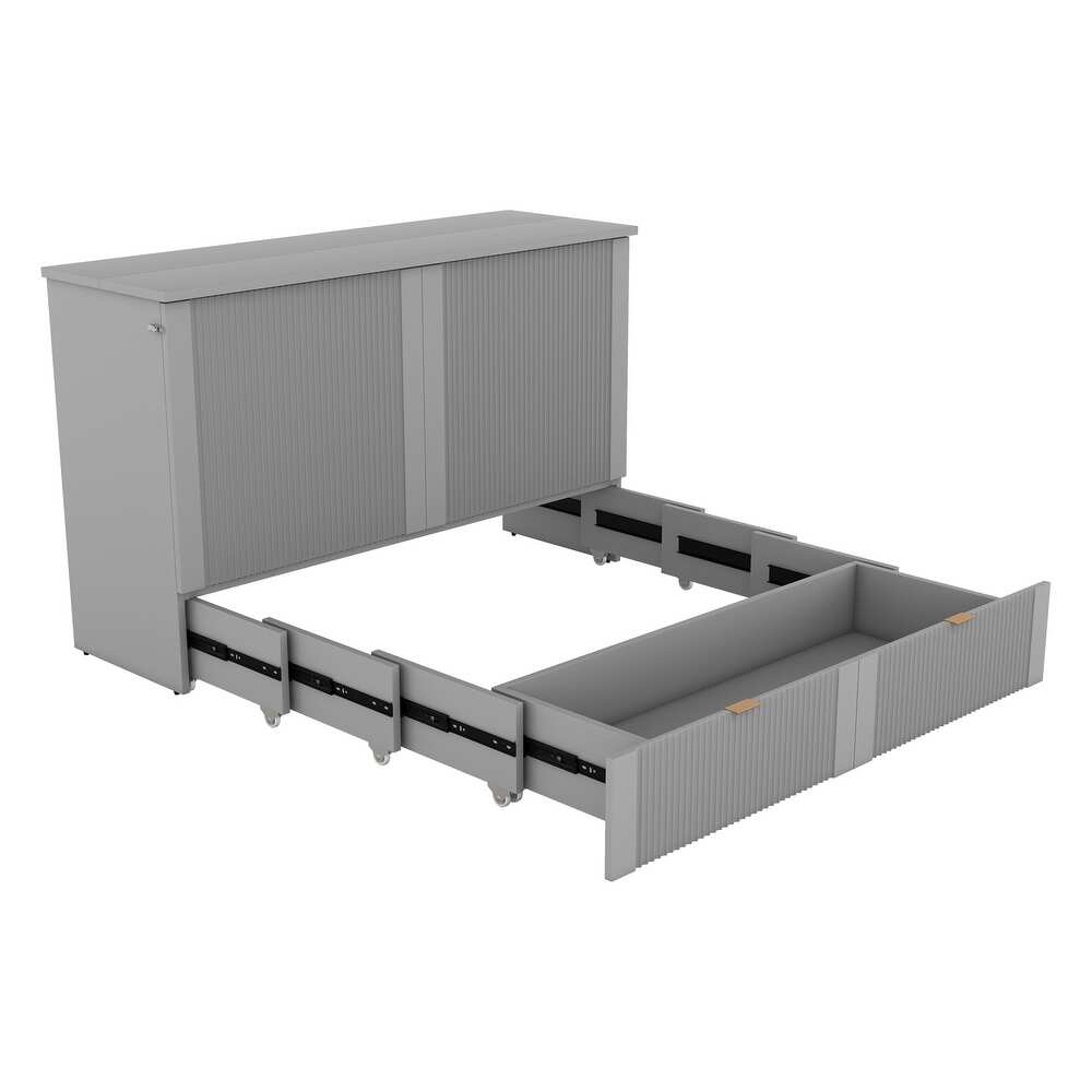 Winterex Queen Size Murphy Bed with Sockets & USB Ports