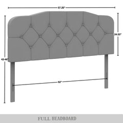 Nipunz Upholstered Headboard - Wooden bazar