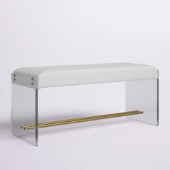 Lorsenter Polyester Blend Upholstered Bench - Wooden Bazar