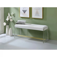 Lorsenter Polyester Blend Upholstered Bench - Wooden Bazar