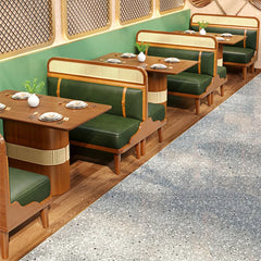 Azino  Faux Leather Double Bench Set Of Two Faux Leather Upholstered Bench