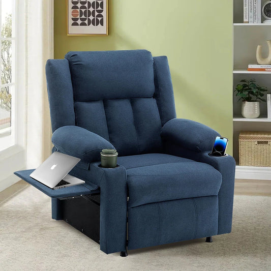 Recliner Chair with Heat and Massage, Recliner Sofa Chair for Adults, Recliners Home Theater Seating, Reclining Sofa Chair