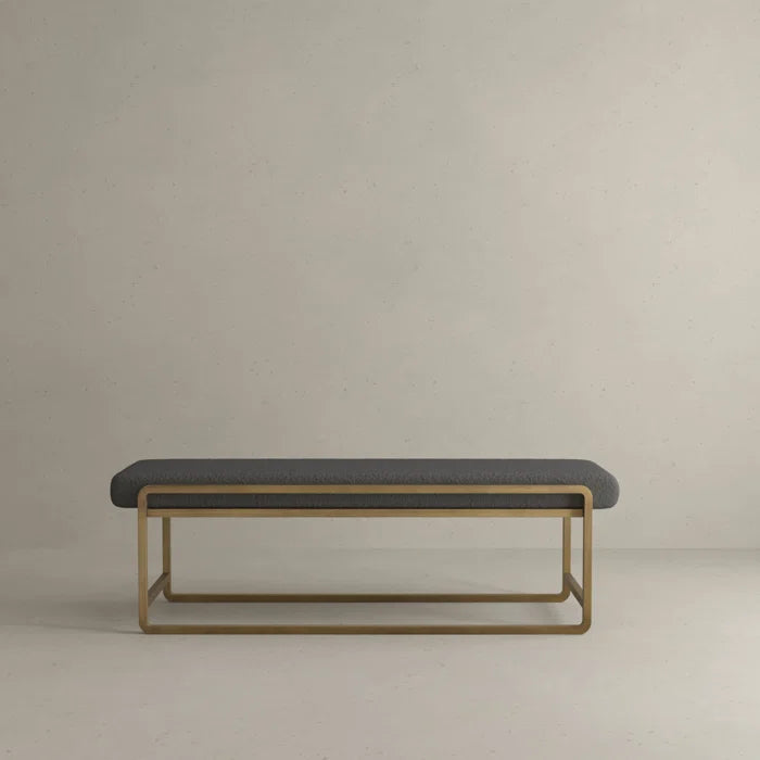 Shantanus Boucle Bench - Wooden Bazar