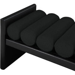 Newra Boucle Wood Bench - Wooden Bazar