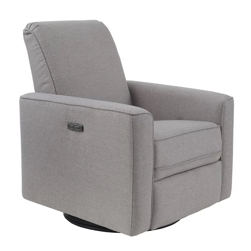 Reclining Swivel Rocking Chair with Plush Upholstered Seat