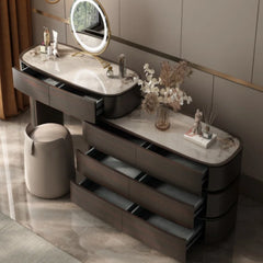 Acster Retractable Light Luxury Dresser - Wooden Bazar
