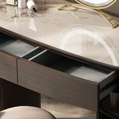 Acster Retractable Light Luxury Dresser - Wooden Bazar