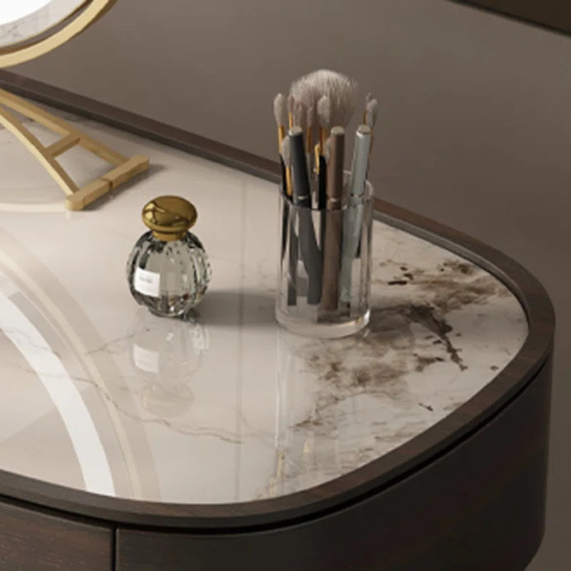 Acster Retractable Light Luxury Dresser - Wooden Bazar