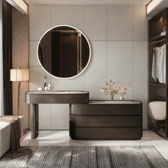 Acster Retractable Light Luxury Dresser - Wooden Bazar