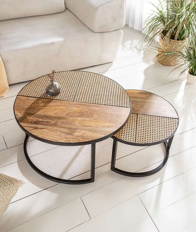 Nesting Table - Wooden Bazar