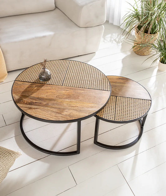 Nesting Table - Wooden Bazar