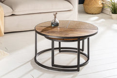 Nesting Table - Wooden Bazar