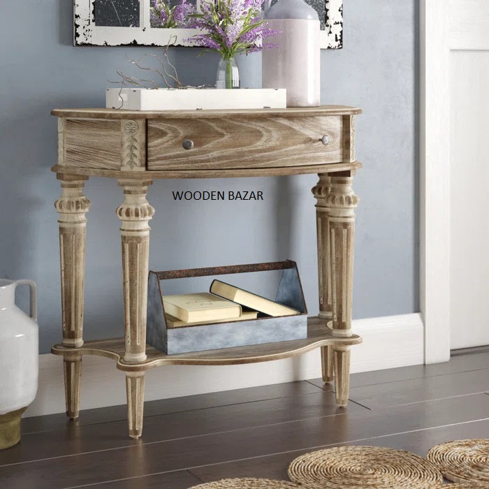 Roloff 34'' Console Table Wooden Bazar
