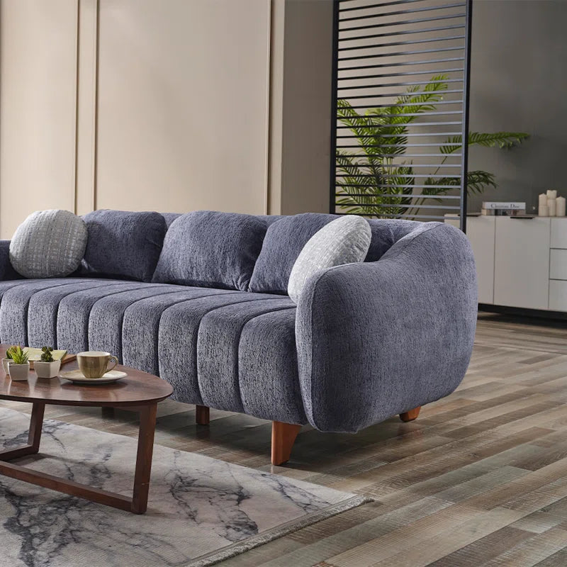 Romaz Luxe Chenille 3-Piece Sofa Set Luxury Sofa Set