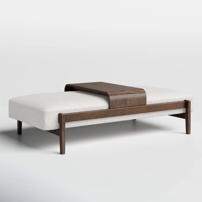 Mazextered Polyester Blend Upholstered Bench - Wooden Bazar