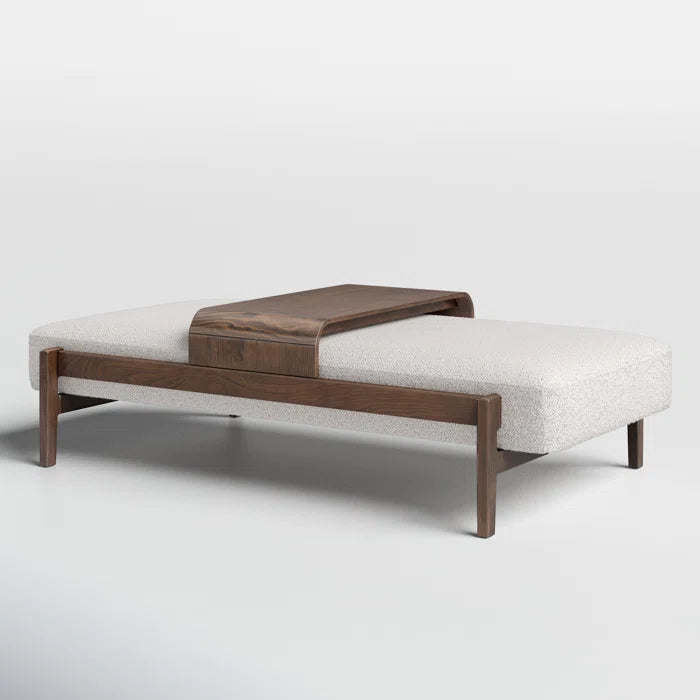 Mazextered Polyester Blend Upholstered Bench - Wooden Bazar